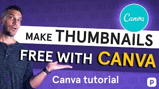 Canva tutorial  How to make thumbnails with Canva [upl. by Melleta]