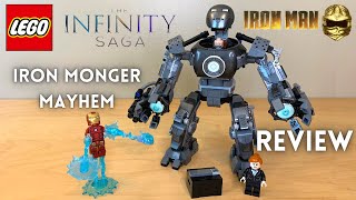 LEGO Marvel Infinity Saga 76190 Iron Man Iron Monger Mayhem Review [upl. by Nivi]