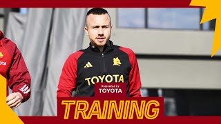 🤝 BENVENUTO ANGELINO 🇪🇸  IL SUO PRIMO ALLENAMENTO IN GIALLOROSSO [upl. by Anisirhc]