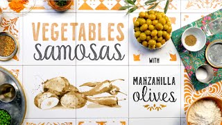 Vegetable samosas with Manzanilla olives [upl. by Farlee764]