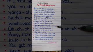 ✅𝐂𝐚𝐥𝐦 𝐃𝐨𝐰𝐧 𝐛𝐲 𝐑𝐞𝐦𝐚 amp 𝐒𝐞𝐥𝐞𝐧𝐚✅ calmdown rema selenagomez song lyrics viralvideo shortsmusic [upl. by Aynekat]