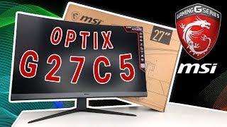 Yeni Monitörüm MSI OPTIX G27C5 27 inç Full HD  Detaylı İnceleme ve Kurulum Videosu [upl. by Leahci698]