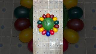 Creating Beautiful Colorful Watermelon Balloon and Water Colorful Balloons Popping Reverse Satisfy [upl. by Cristiano364]