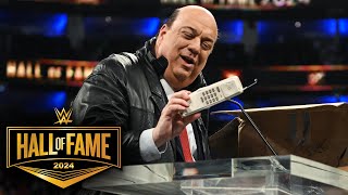 Paul Heyman pays homage to the history of ECW WWE Hall of Fame 2024 highlights [upl. by Ilehs]