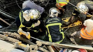 LEFFONDREMENT DE LA DALLE DUNE ÉGLISE À ABIDJAN fait 1 MORT et plusieurs blessés graves [upl. by Trygve972]