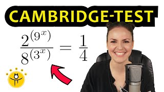 Aufnahmeprüfung Uni CAMBRIDGE UNIVERSITY – Exponentialgleichungen lösen [upl. by Bourque]