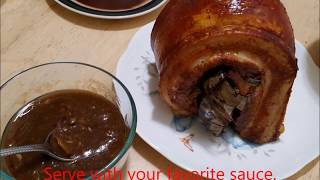 How to make Lechon with Nuwave oven [upl. by Anehsuc]