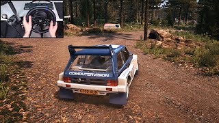 MG Metro 6R4 Group B  EA Sports WRC  Steering Wheel Gameplay [upl. by Janaya]