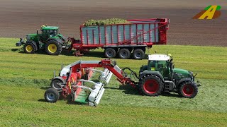 Grasernte 2020  Grundfutter für die Milchkühe wird geerntet  moderne Landwirtschaft in Deutschland [upl. by Ait]