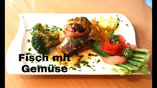 Fisch mit Gemüse Marokkanisch Rezept [upl. by Ayotel]