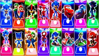 Sonic vs Mario vs Paw Patrol vs Spider Man vs Monster Machines  Tiles Hop EDM Rush [upl. by Ilse]