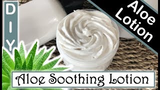 Aloe Vera Soothing Body Lotion🎍 🥒  DIY Lotion Making amp Body Butter [upl. by Adnovay]