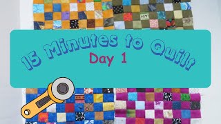 Postage Stamp Quilt Progress Video 15 Minutes a Day Makes a Big Difference [upl. by Iridis907]