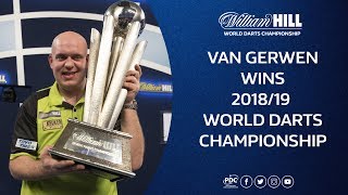 Van Gerwen wins the 201819 William Hill World Darts Championship [upl. by Oremoh]