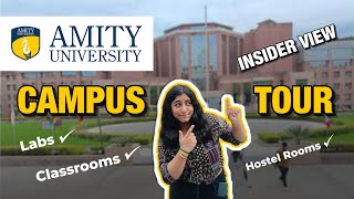 Amity University Campus Tour Unseen ClassroomsLabsampHostel amityuniversity amity jee admission [upl. by Valerle956]