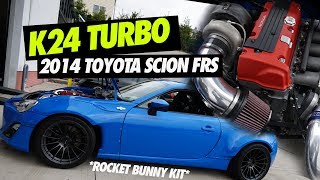 K24 TURBO ROCKET BUNNY FRS PERFECT STREET CAR [upl. by Ranna]