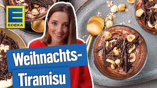 WeihnachtsTiramisu Rezept  Weihnachtsdessert im Glas [upl. by Deyes]