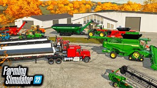 FARMING SIMULATOR 22 GIANT CORN HARVEST MULTIPLAYER CREW [upl. by Nnyleuqaj]