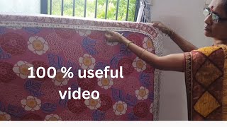 बेडसिटला ईलास्टिक कसे लावायचेसोपी पद्धतhow to stitch fiitied bedsheet [upl. by Agna]