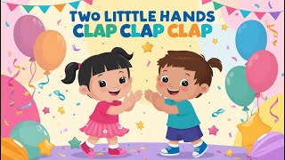 quotTwo Little Hands Clap Clap 🎶  Fun Action Rhyme for Kids amp Toddlersquot [upl. by Ajssatan]