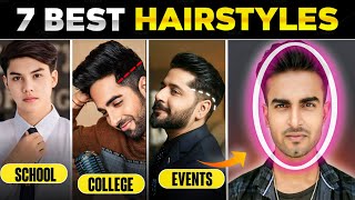 Oval Face Shape  Top 7 Hairstyle Ideas  School hairstyle for oval face shape  stylo mrinal [upl. by Ydnis161]