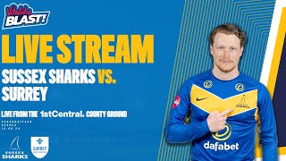 Sussex Sharks vs Surrey Live🔴  T20 Vitality Blast [upl. by Salomone280]