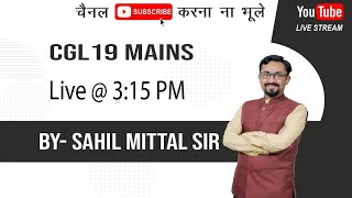 🔴SSC  CGL19 Mains Batch  Parajumble  By Sahil Mittal Sir  SSCtube [upl. by Marga]