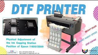 Physical Adjustment of the Ink Capping Station Position of Epson i1600i3200 [upl. by Annaerdna730]