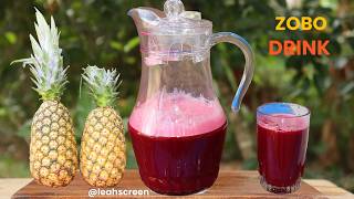 HOW TO MAKE THE BEST ZOBO DRINK RECIPE   HOW TO MAKE HIBISCUS DRINK [upl. by Natie29]