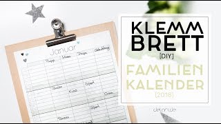 5 Klemmbrett DIY Ideen für Familienkalender  selber bauen  delari [upl. by Ainaled12]