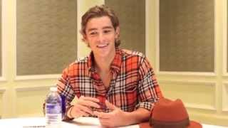 Brenton Thwaites Interview with the star of The Giver [upl. by Marney]