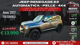 Jeep Renegade Trailhawk 4x4 Automatica  Potenza e Stile Pronti per l’Avventura [upl. by Omocaig]