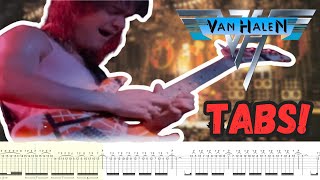 ERUPTION Eddie Van Halens Insane Rock Guitar Skills  Guitar Tab Included [upl. by Kulsrud]