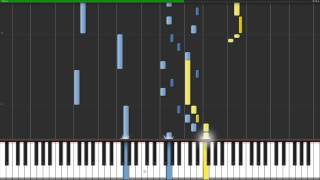 Interior Views  EntreDeuxMers Piano amp Flute Tutorial Synthesia [upl. by Hsinam]