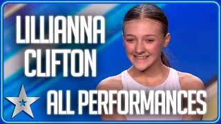 ALL of Lillianna Cliftons DRAMATIC DANCE performances  BGT 2023 [upl. by Alyss123]