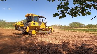 Dozer Work Site Prep For Small Dam JohnDeere750L [upl. by Eaner382]