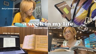 a week in my life  balancing academics council work and social life as an accountancy student [upl. by Sihonn]