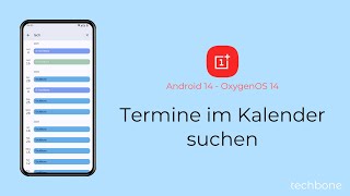 Termine im Kalender suchen  OnePlus Android 14  OxygenOS 14 [upl. by Telfer105]