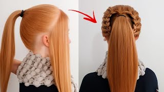 😱 Penteado fácil para meninas  Penteado coração  Penteado simples para o dia a dia [upl. by Nils]