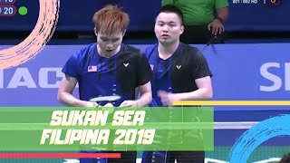 EMAS Badminton Beregu Lelaki  Sukan SEA 2019  Astro Arena [upl. by Bent352]