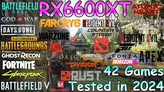 RX 6600 XT  Test in 42 Games in 2024  RX 6600 XT Gaming [upl. by Naoh]