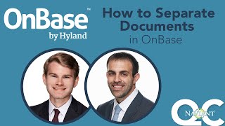 How to Separate Documents ie PDFs amp tiffs in OnBase [upl. by Alyel572]