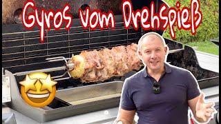 Dieses Gyros Rezept hat alle meine Gäste erobert  Gyros von Drehspieß Gasgrill [upl. by Barry]