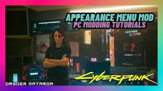 How To Install The Appearance Menu Mod Cyberpunk 2077 PC Mods [upl. by Helmer764]