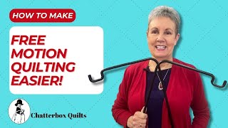 How to Make Free Motion Quilting Easier with the Martelli Quilt Assist System [upl. by Aved]