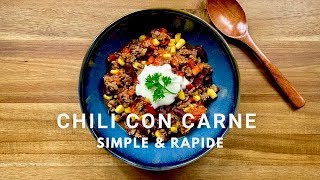 Chili Con Carne Simple et Rapide  La recette ASMR [upl. by Nicoline]