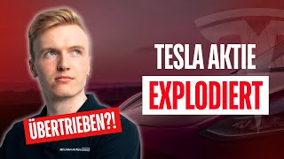 Tesla Aktie explodiert Völlig übertrieben  Prognose [upl. by Modestine]