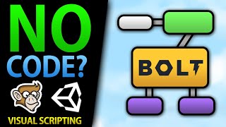 Make games without Code Visual Scripting Unity Bolt [upl. by Rachele]