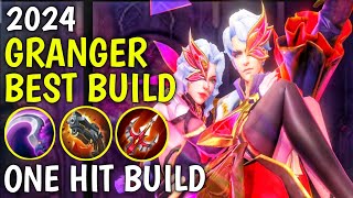 GRANGER BEST BUILD 2024  TOP 1 GLOBAL GRANGER BUILD AND EMBLEM  GRANGER VALENTINE SKIN GAMEPLAY [upl. by Brynne811]