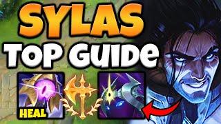 HOW TO PLAY SYLAS TOP LIKE A GOD IN SEASON 14 SYLAS TOP GUIDE [upl. by Ahsayn]